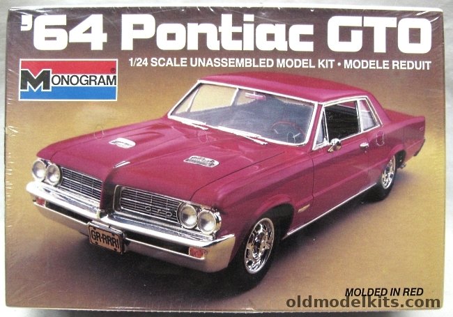 Monogram 1/24 1964 Pontiac GTO 2 Door Hardtop, 2714 plastic model kit